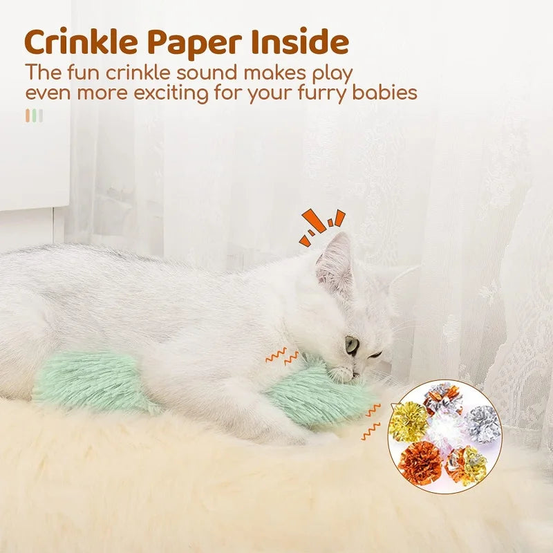 Funny Catnip Toy – Plush, Sounding, Bite-Proof Pillow Toy