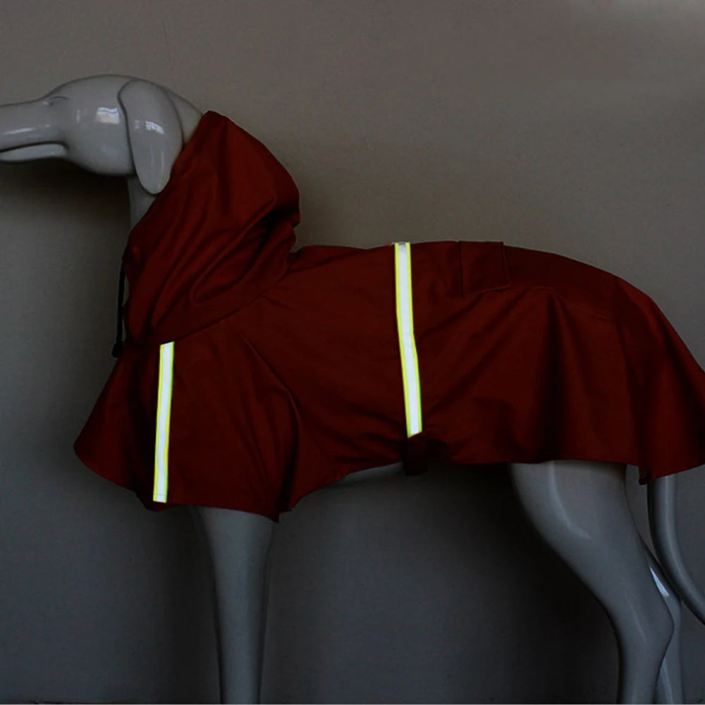 Waterproof Reflective Dog Raincoat – Hooded & Windproof