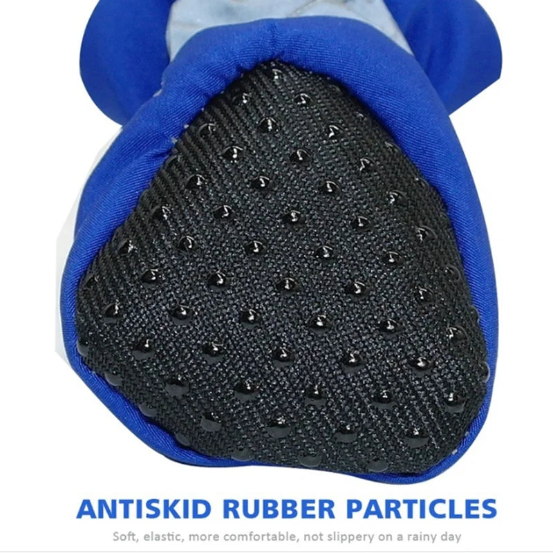 4Pcs Waterproof Anti-Slip Dog Shoes – Rain Boots for Pets