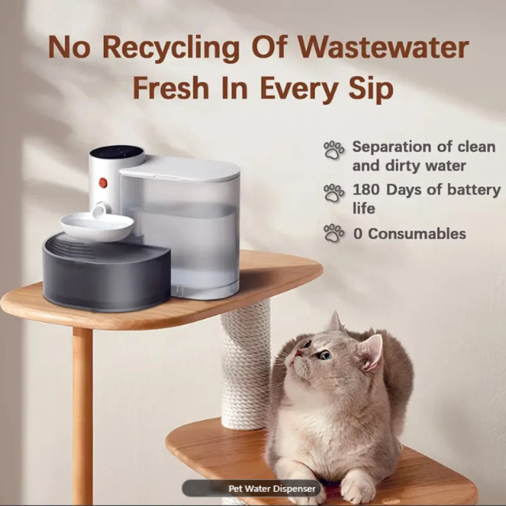 3L Wireless Automatic Pet Water Feeder - Smart & Timed