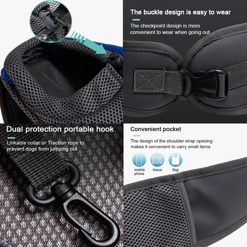 Pet Carrier Backpack for Cats & Dogs – Travel Tote & Shoulder Bag