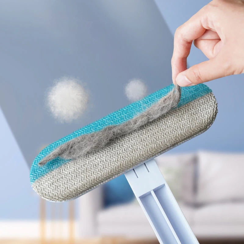 3-in-1 Pet Hair Remover & Window Cleaning Brush for Cats/Dogs