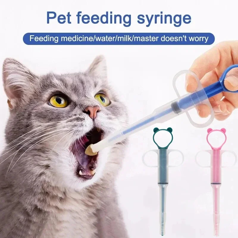Pet Medicine Feeder Syringe for Cats, Soft Tip, Pill Shooter