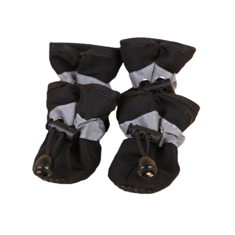 4Pcs Waterproof Anti-Slip Dog Shoes – Rain Boots for Pets