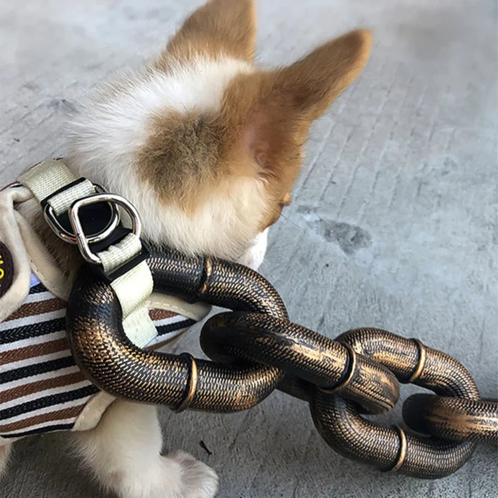 1.5M Plastic Chain Dog Leash – Pet Traction Rope