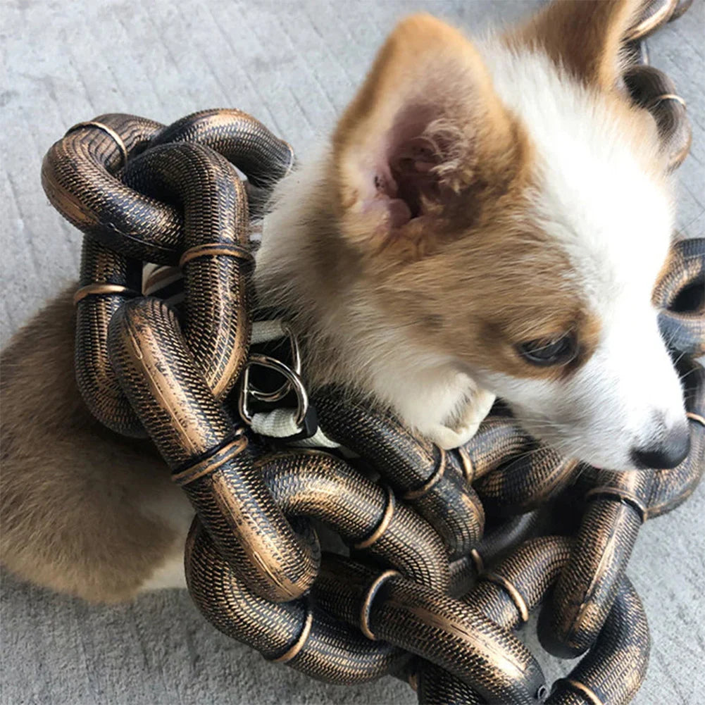 1.5M Plastic Chain Dog Leash – Pet Traction Rope