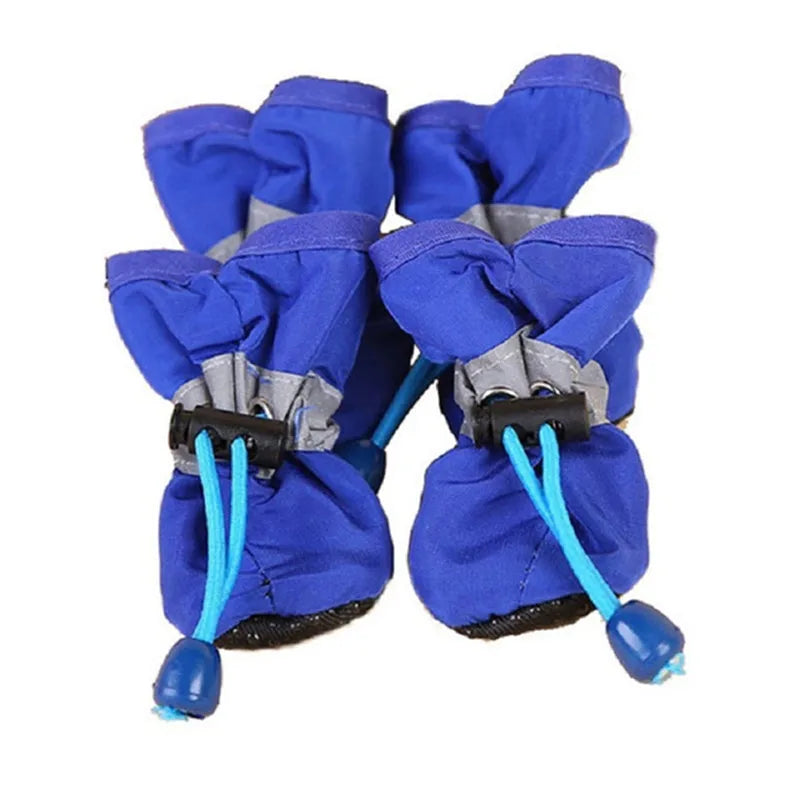 4Pcs Waterproof Anti-Slip Dog Shoes – Rain Boots for Pets