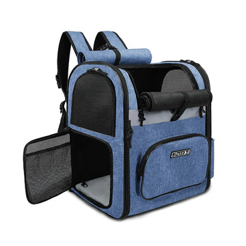 Double Shoulder Dog Carrier Backpack – Sturdy, Breathable, and Foldable