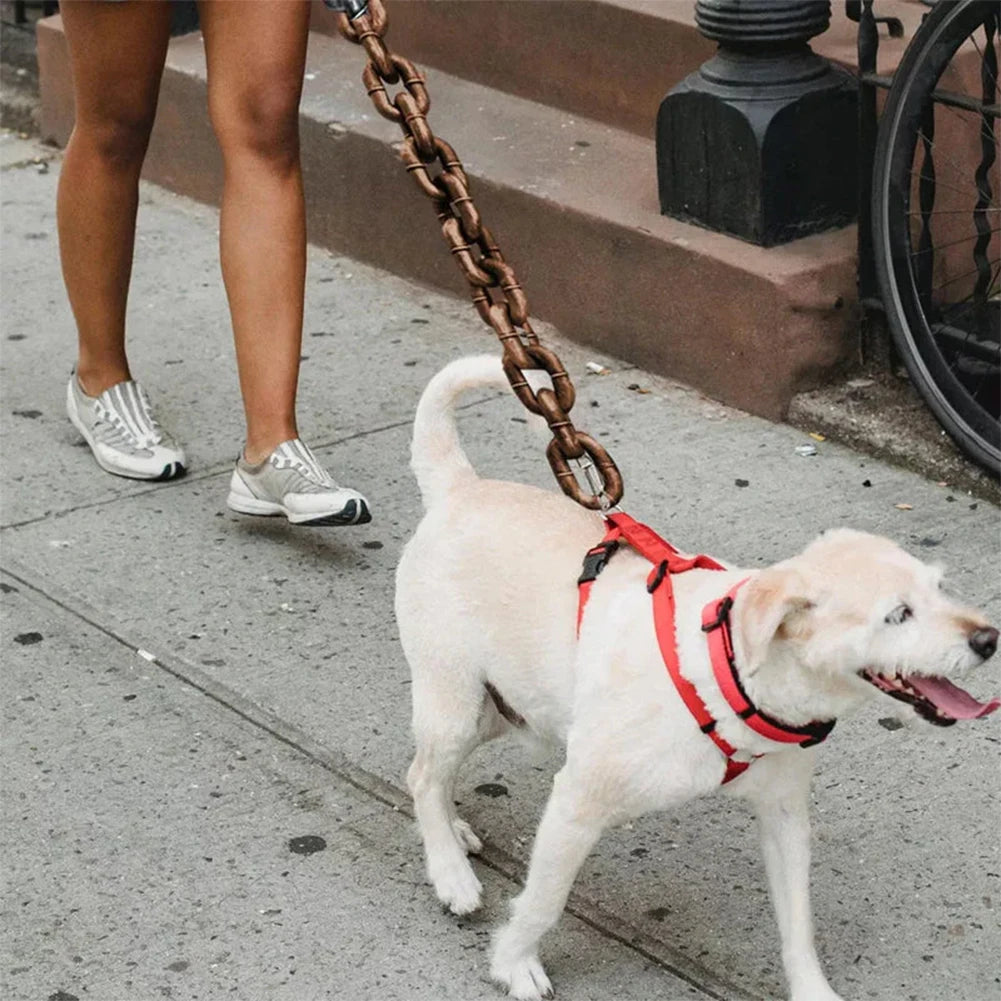 1.5M Plastic Chain Dog Leash – Pet Traction Rope