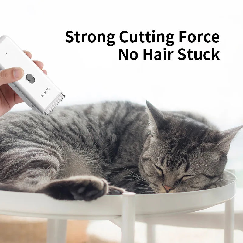 Cordless Dog Clipper Rechargeable Low-Noise Pet Grooming Trimmer