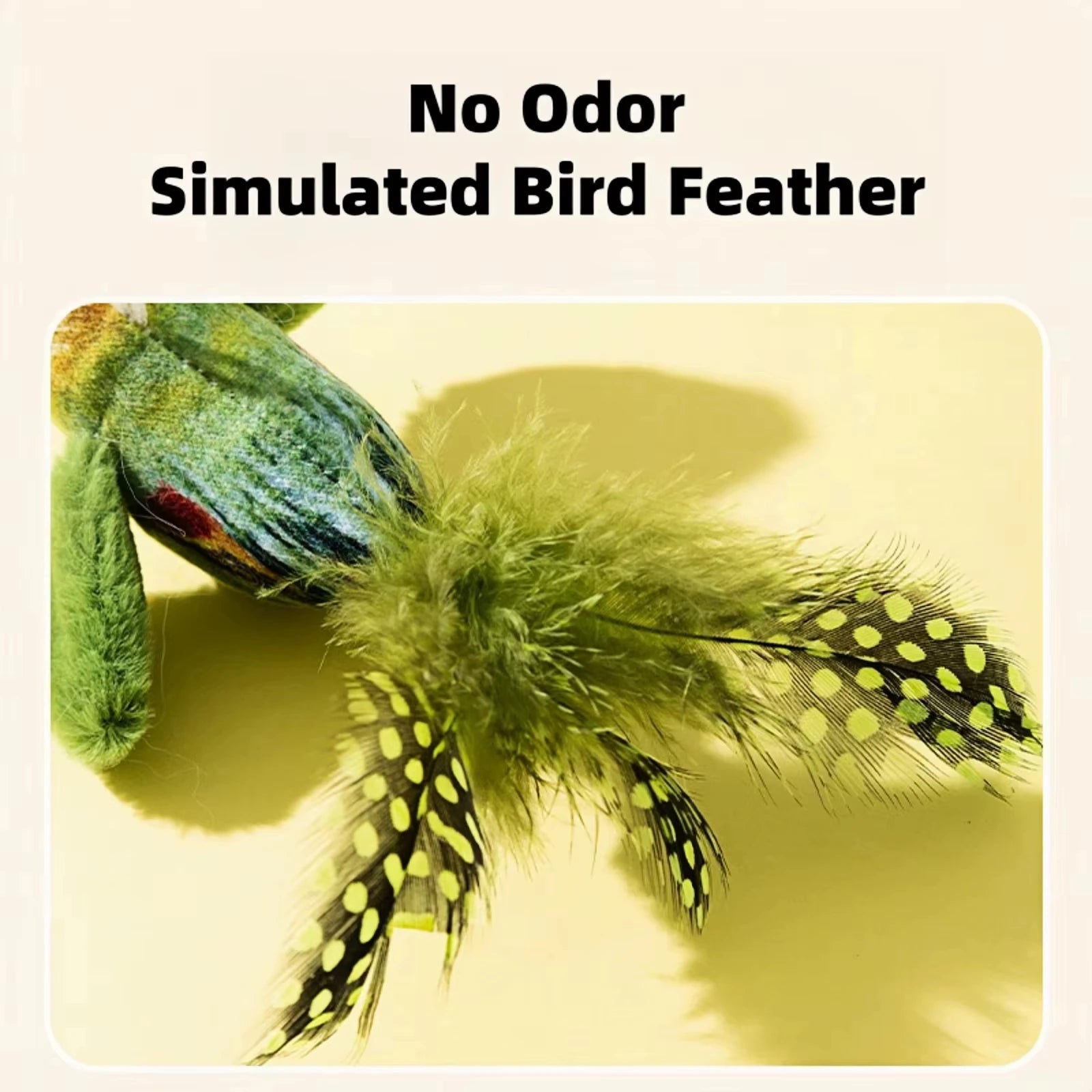 Interactive Cat Toy with Bird Sound & Catnip for Kittens