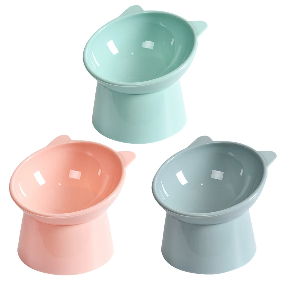 Elevated Tilted Cat Bowl – Anti-Vomit, Ergonomic Feeder