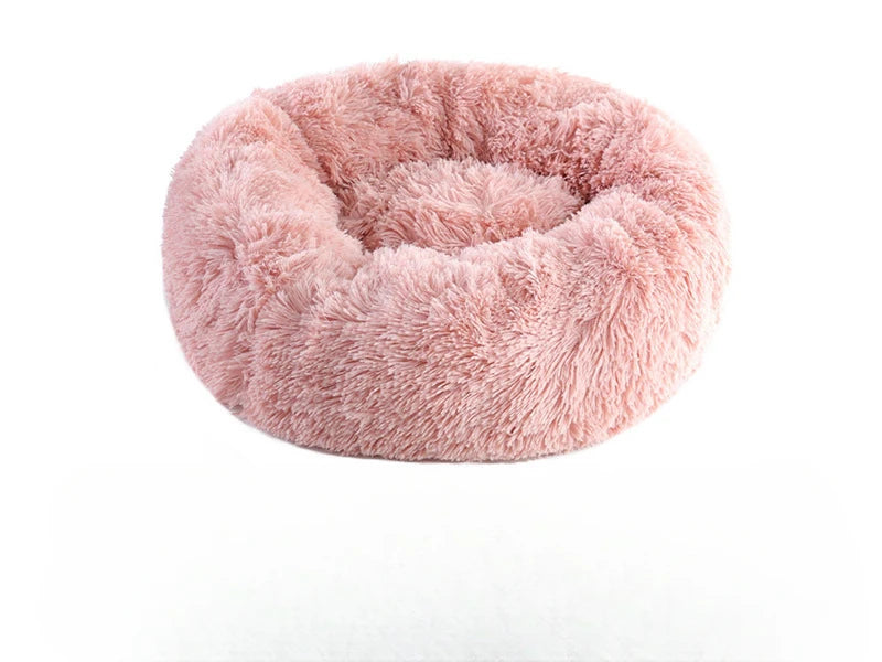Winter Plush Pet Bed, Detachable & Washable, Cat/Dog Nest