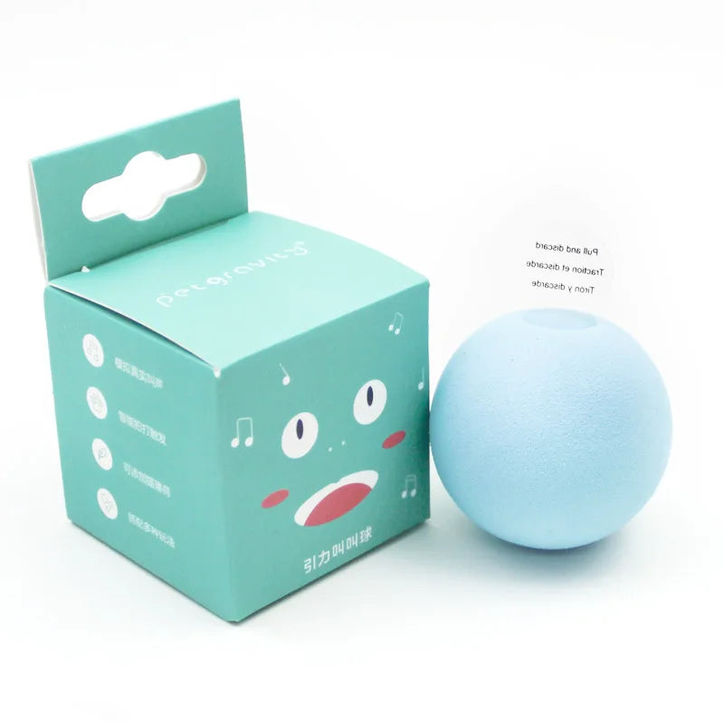 Smart Electric Cat Toy Ball – Plush, Catnip, Squeaky Fun