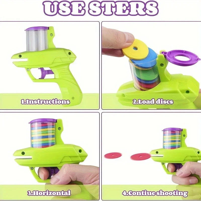 Funny Cat Turnip Gun Toy – 15 Discs, Interactive Pet Play