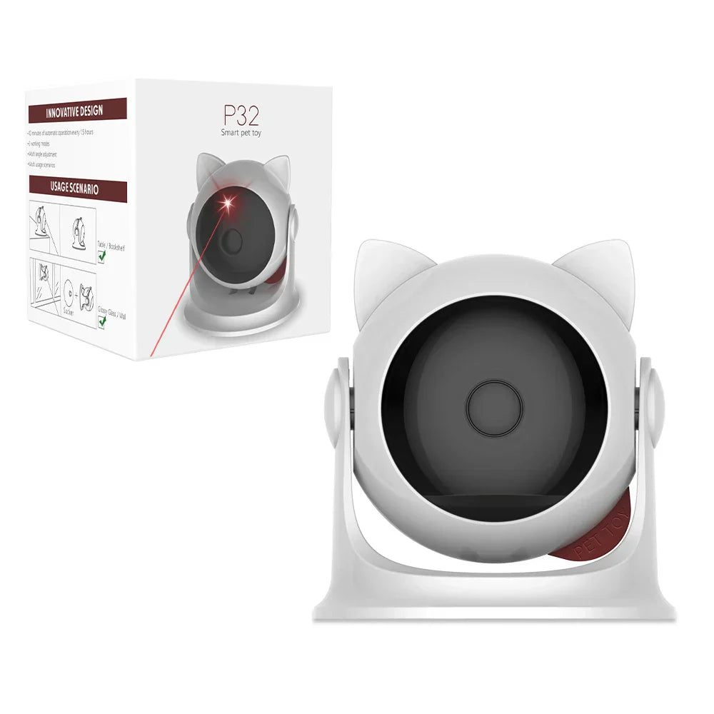 Automatic Rechargeable Cat Laser Toy, Random Motion, 2 Modes