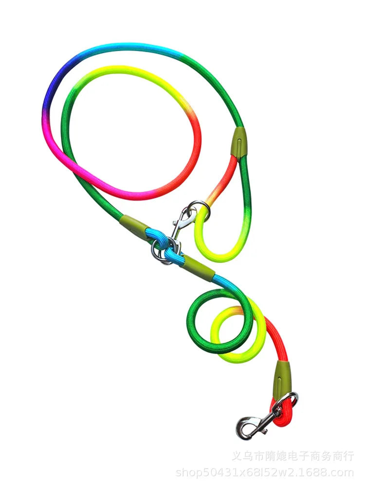 Reflective Nylon Dog Leash Hands-Free for Small Large Pets