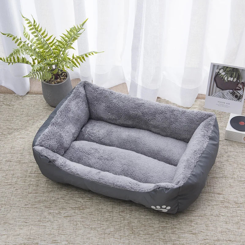Colorful Square Winter Soft Warm Waterproof Dog/Cat Bed Mat