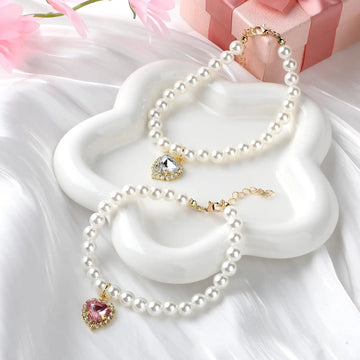Pet Pearl Collar for Dogs & Cats – Cute Princess Chain