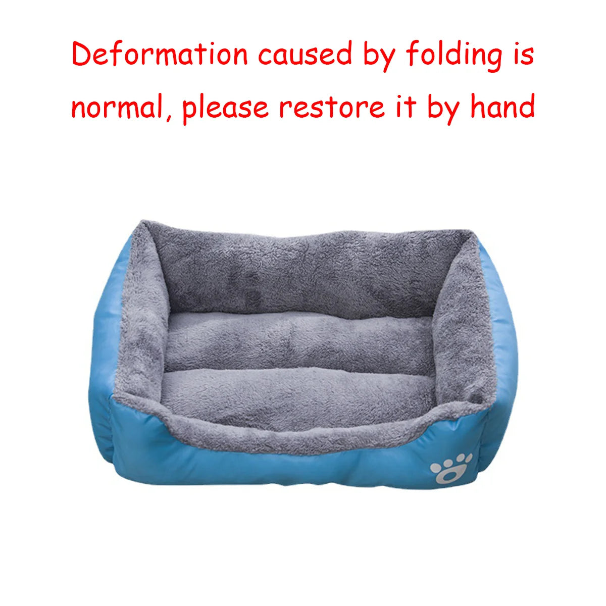 Colorful Square Winter Soft Warm Waterproof Dog/Cat Bed Mat