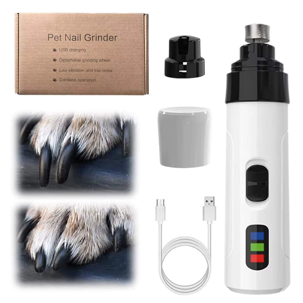 Silent Grind Pro Dog Nail Trimmer – Electric Pet Grooming Tool