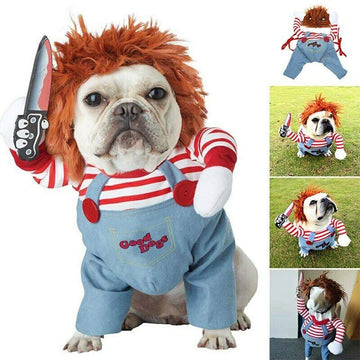 Halloween Dog Costume – Funny Scary Pet Cosplay Outfit