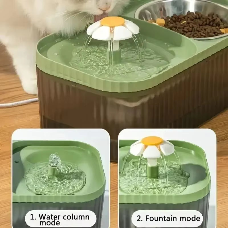 Cat & Dog Automatic Feeder & Water Dispenser, Large Capacity