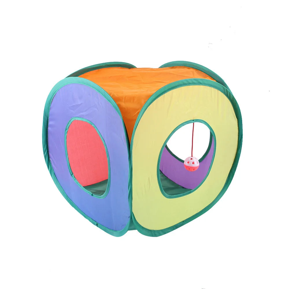 Foldable Cat Tunnel Toy, Breathable, Indoor Play