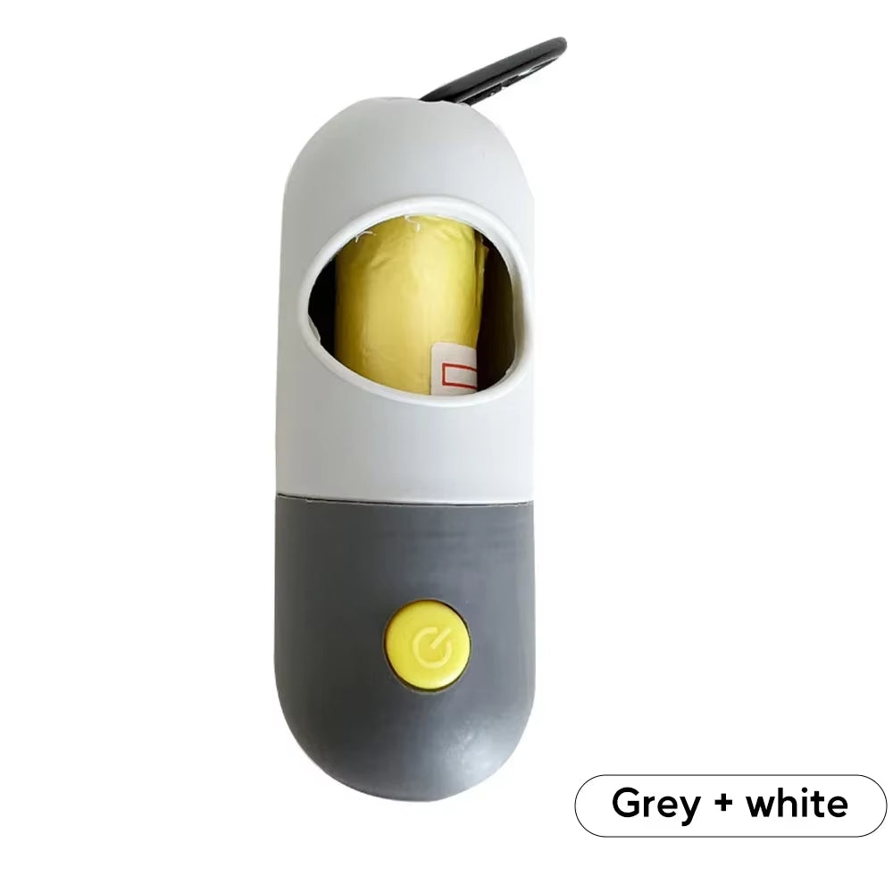 LED Dog Poop Bag Dispenser – Portable, Degradable Waste Bags