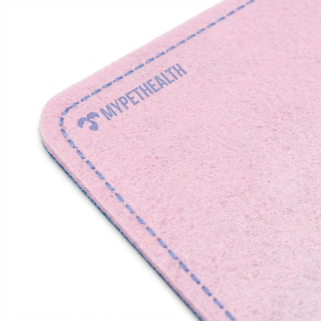 Basic MyPetHealth Litter Mat 1 - Pink Non-Slip, 12x18, Ideal for Dog & Cat Bowls