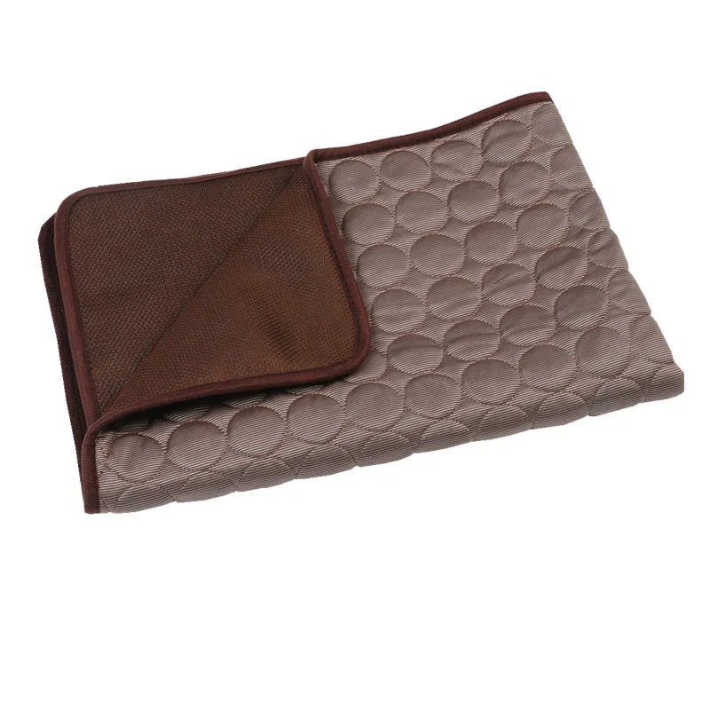 Cooling Dog Mat for Summer, Breathable, Washable, Pet Bed