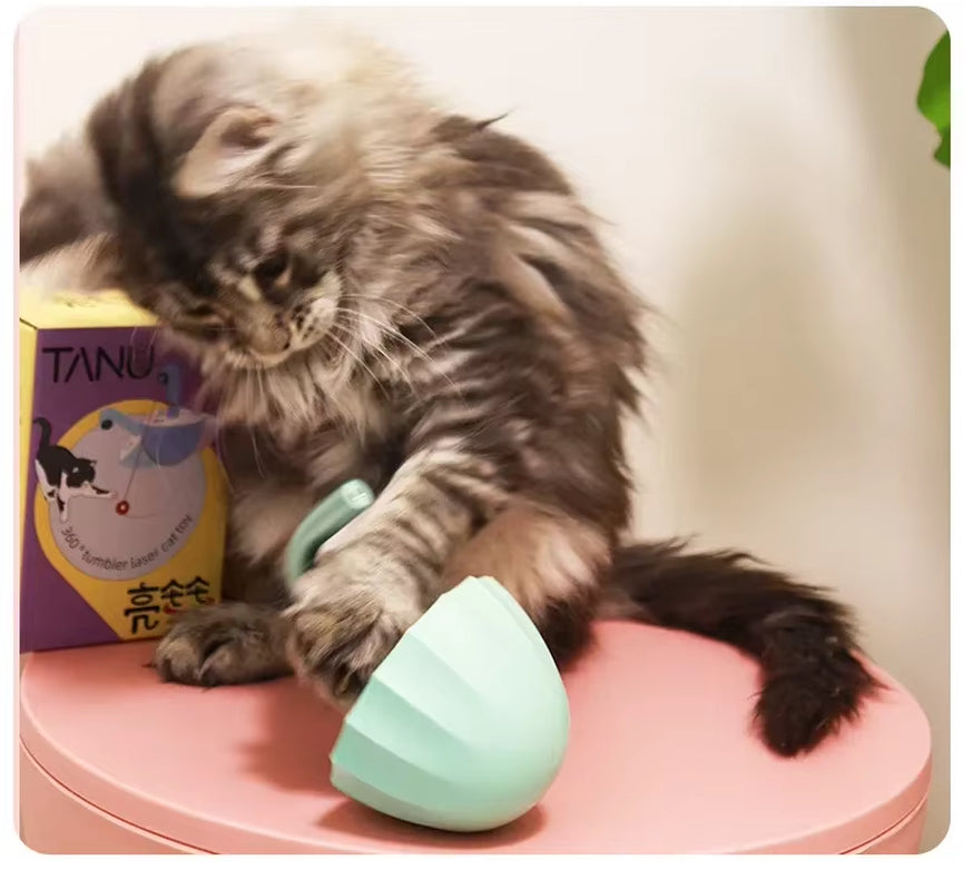 Automatic Laser Cat Toy for Indoor Cats & Kittens, 360° Rotation