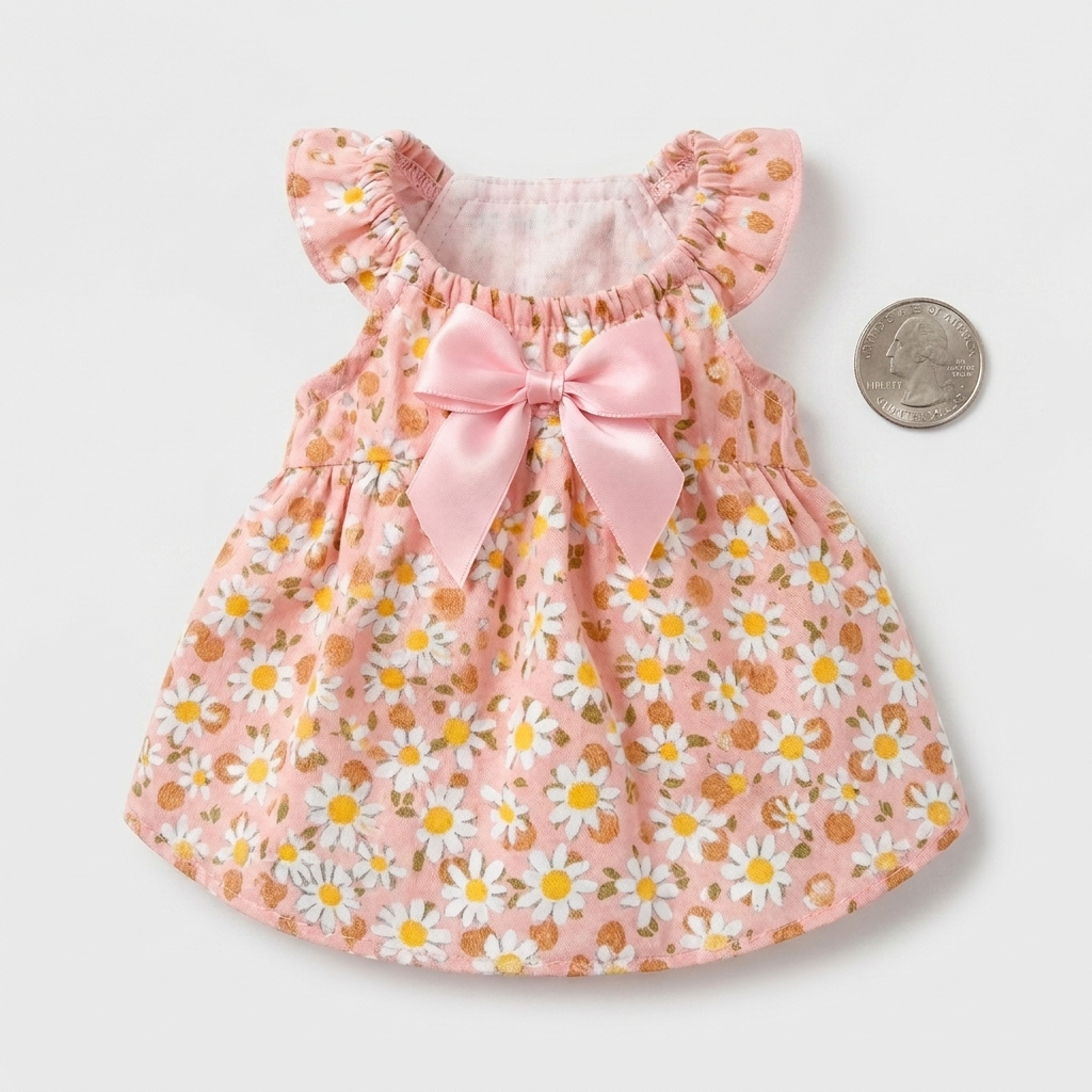 Floral Pet Dress – Lightweight Summer Comfort for Small Dogs