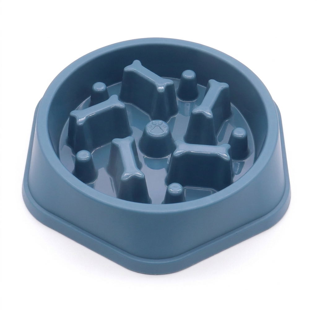 Slow Feeder Pet Bowl – Controlled Mealtimes with Non-Slip Design