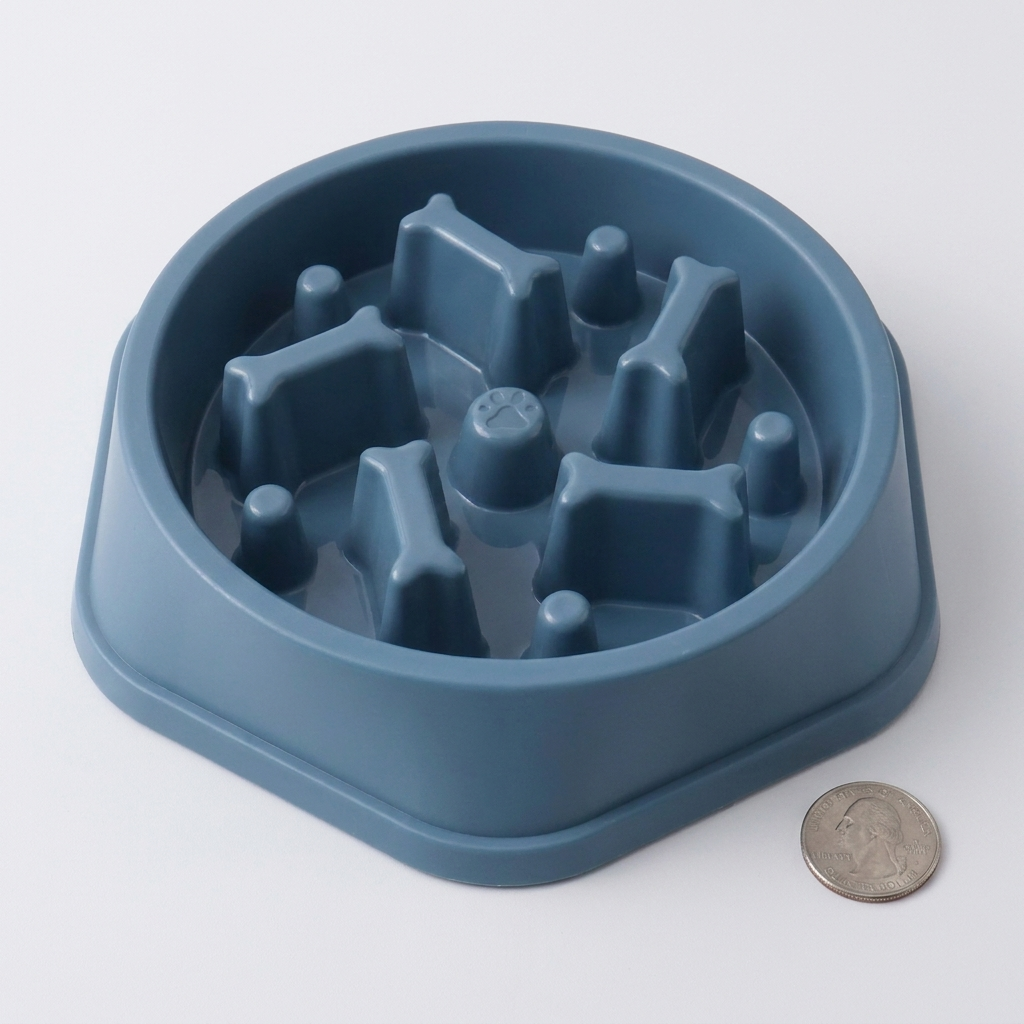 Slow Feeder Pet Bowl – Controlled Mealtimes with Non-Slip Design