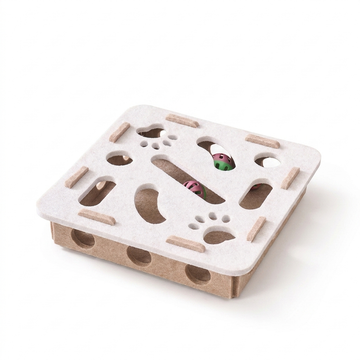 Cat Puzzle Box Toy – Interactive Play with Soft Felt Design