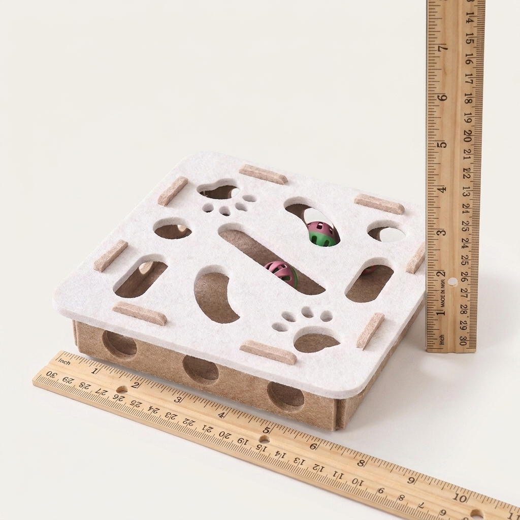 Cat Puzzle Box Toy – Interactive Play with Soft Felt Design