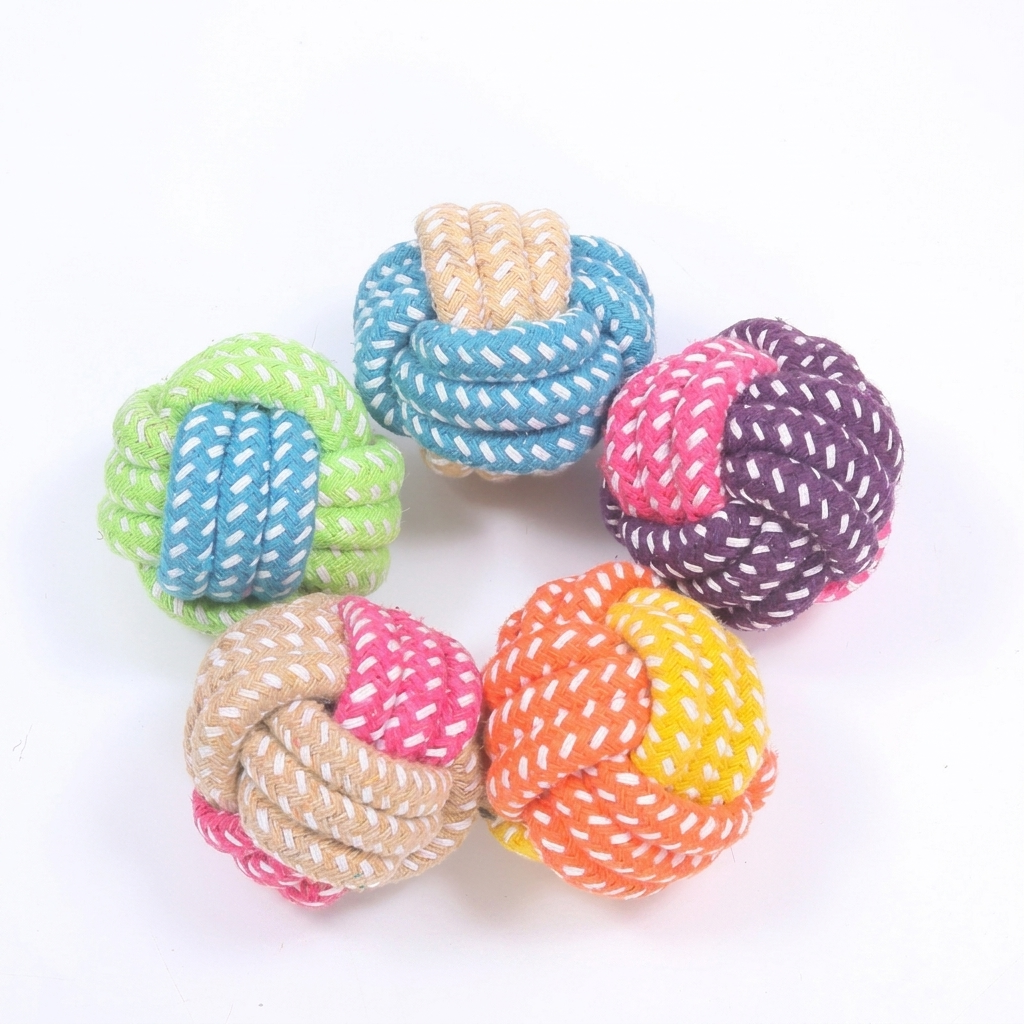 Interactive Cotton Rope Dog Toy for Chewing & Playtime Fun