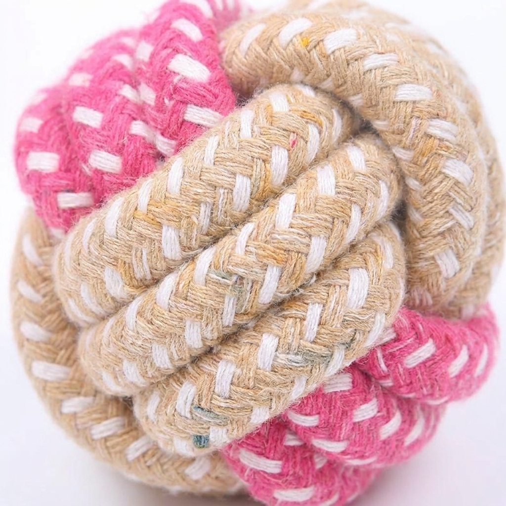 Interactive Cotton Rope Dog Toy for Chewing & Playtime Fun