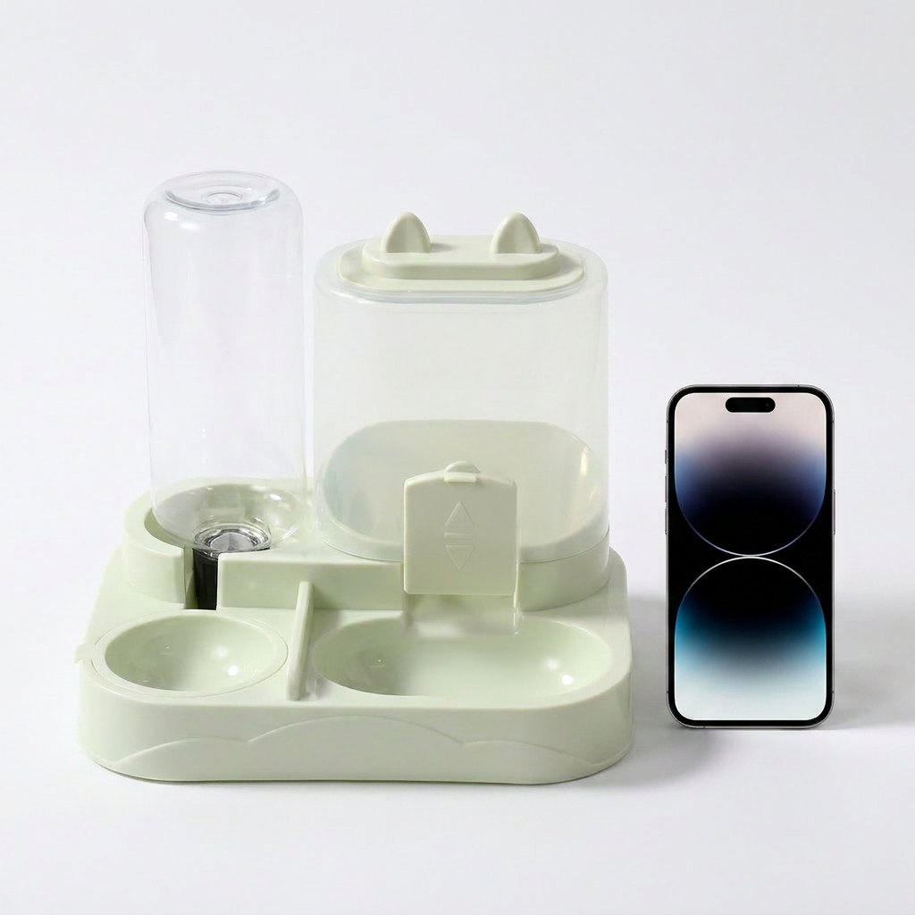 Automatic Pet Feeder & Water Dispenser – Large Capacity Food Station