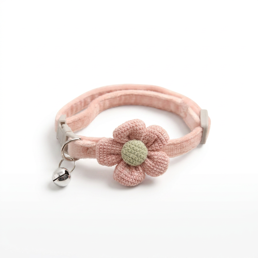 Cat Bell Collar – Adjustable Comfort with Soft Polyester Bowtie