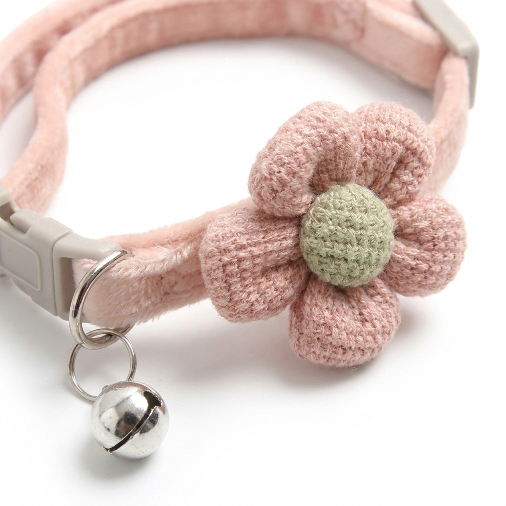Cat Bell Collar – Adjustable Comfort with Soft Polyester Bowtie