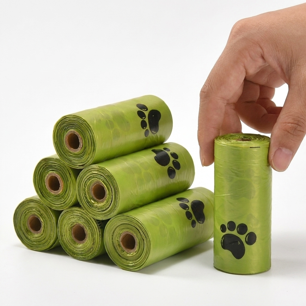 Eco-Friendly Dog Poop Bags – Leak-Proof Cleanup with EPI Material