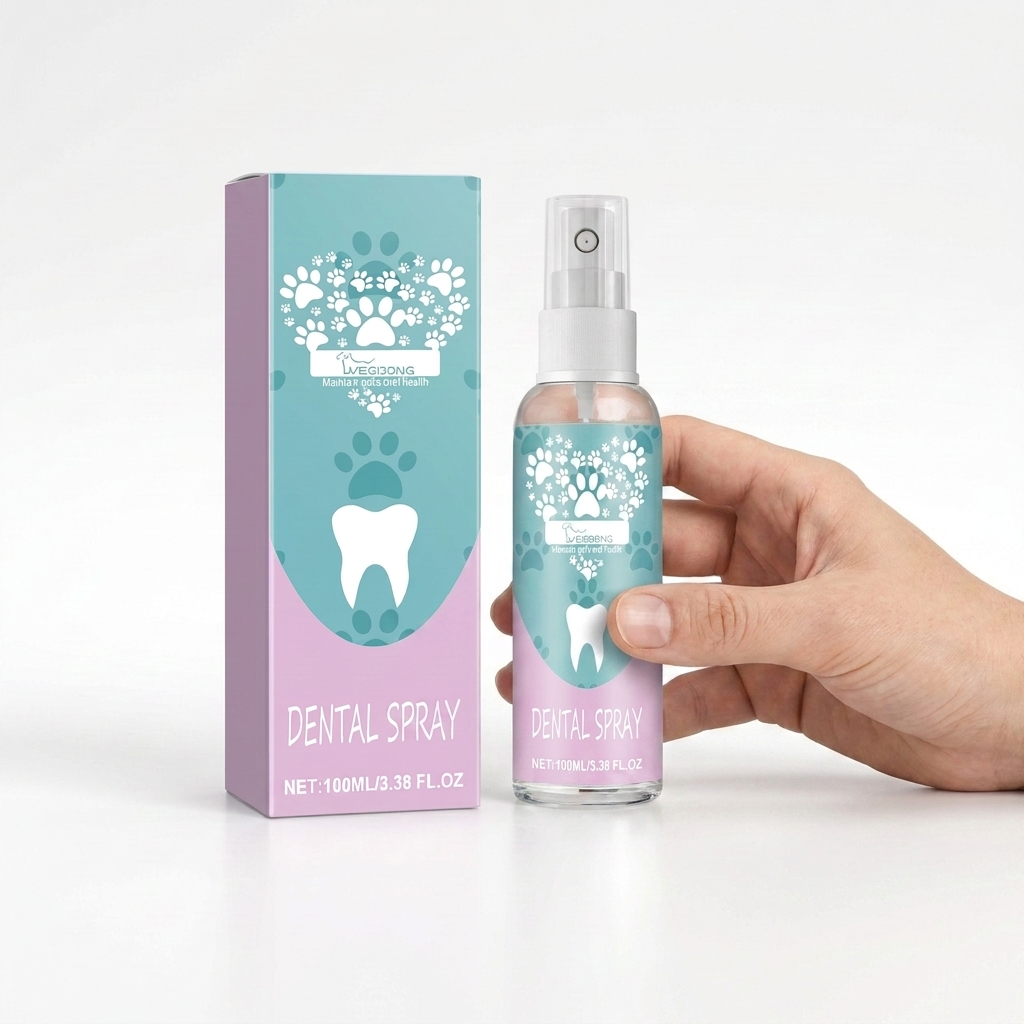 Pet Oral Care Spray – Fresh Breath with Easy-to-Use Fine Mist