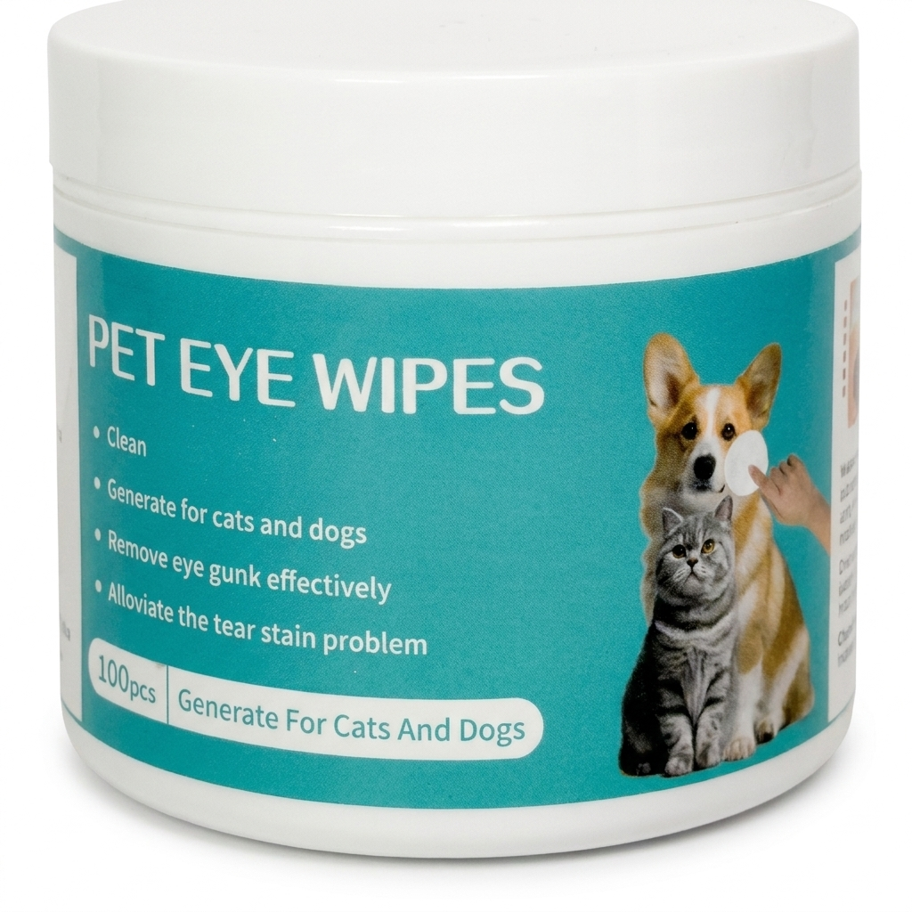 Pet Eye Cleaning Wipes – Gentle Daily Care with Soft Wet Tissues