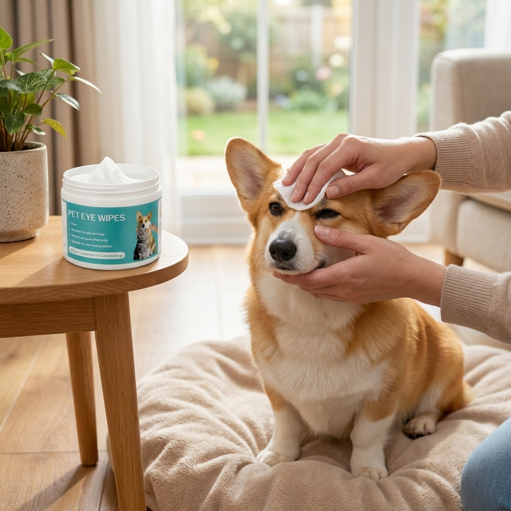 Pet Eye Cleaning Wipes – Gentle Daily Care with Soft Wet Tissues