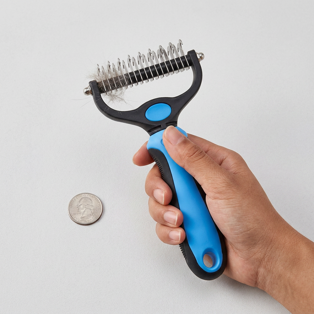 Self-Cleaning Pet Deshedding Brush – Gentle Grooming for Dogs & Cats