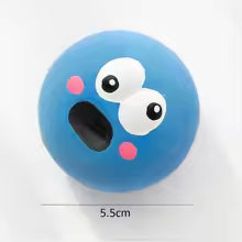 Durable Dog Chew Ball Toy with Squeaker & Teeth Cleaning