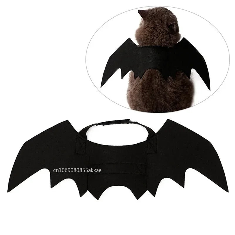Halloween Bat Wings for Pets – Adjustable Felt Costume for Cats & Dogs