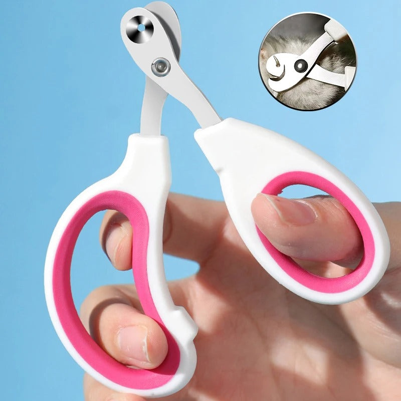Professional Stainless Steel Pet Nail Clippers for Cats & Dogs